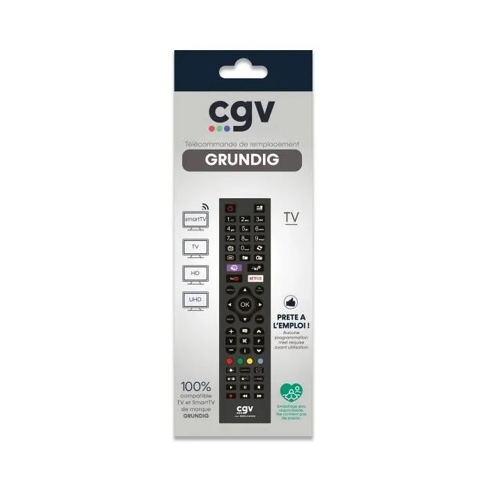 Grundig CGV3322103009504 Mando a distancia de repuesto para televisores Grundig - Sin programación - Listo para usar 1