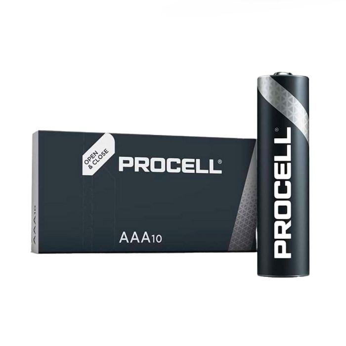 Duracell Procell AAA - LR03 1,5V Pila Alcalina (Caja 10 unid.) Ø10,5x44,5mm