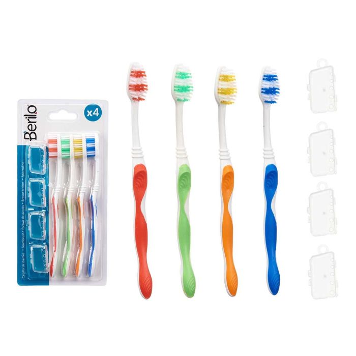 Set 4 Cepillos Dientes Funda Berilo 12X24CM (48 Unidades) Set 4 Cepillos Dientes Funda Berilo 12X24CM (48 Unidades)