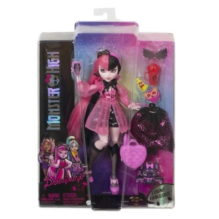 Monster High - Draculaura con mascota murciélago - Muñeca - MONSTER HIGH - HHK51 - MUÑECA MONSTER HIGH FASHION 2