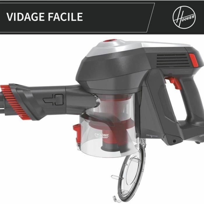 Hoover HF122AH Aspiradora escoba 22V, 40 min autonomía, 0.9L, Rojo/Gris HOO8059019020341 9