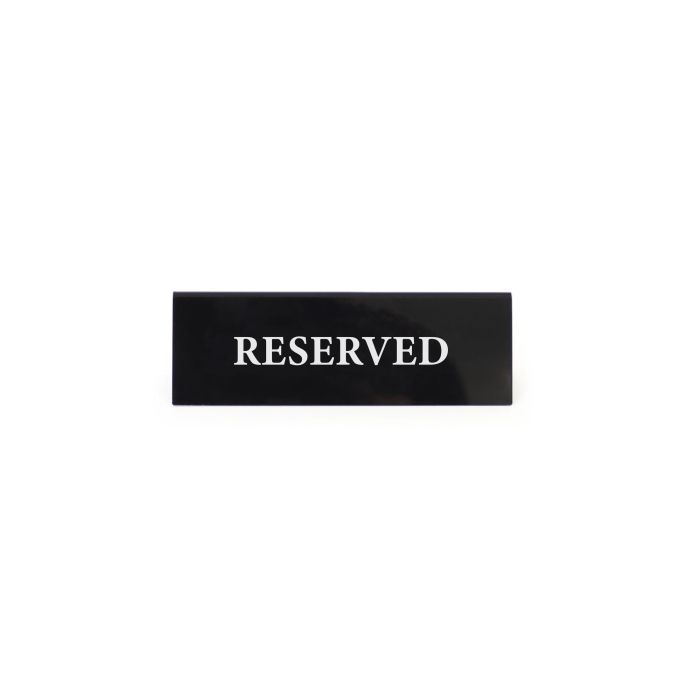 Placa Acrílica Reservado 15x5 cm - My Bar (24 Unidades) 1 Placa Acrílica Reservado 15x5 cm - My Bar (24 Unidades) 1
