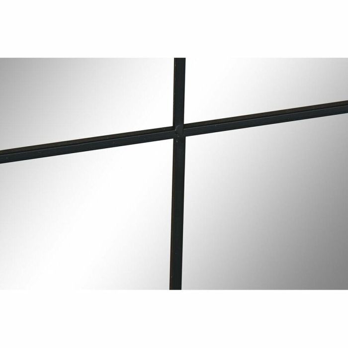 Espejo de pared DKD Home Decor Negro Cristal Hierro Espejo Ventana 90 x 1 x 120 cm 90 x 1,8 x 120 cm 2