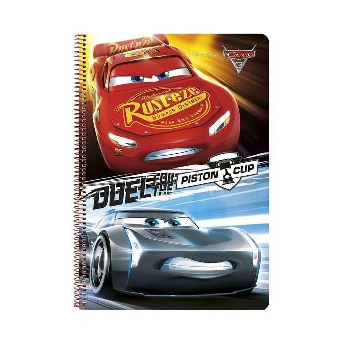 Safta Libreta Folio 21,5x31x1 Tapas Duras Cars 3 80 Hojas 3