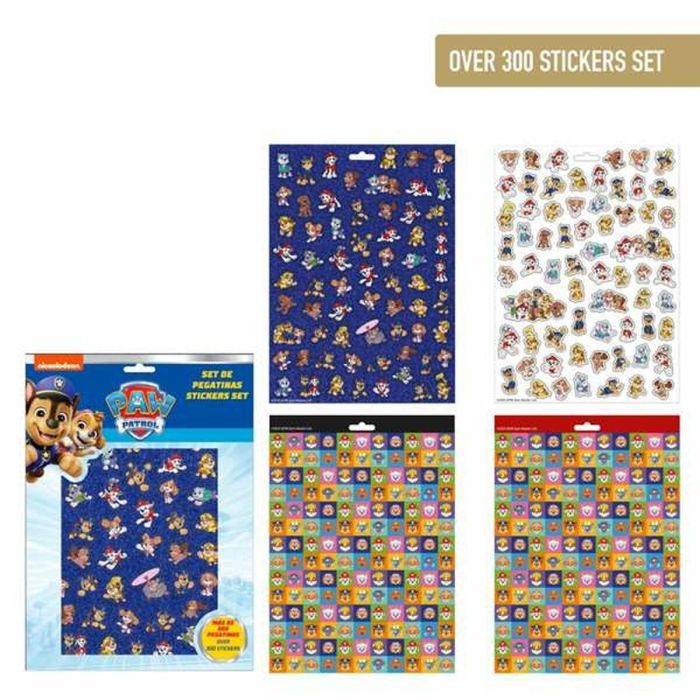 Cerdá Pack de Pegatinas Paw Patrol, color azul, para Niños 3+ años - Medidas 18.0 x 25.0 x 0.1 cm 1
