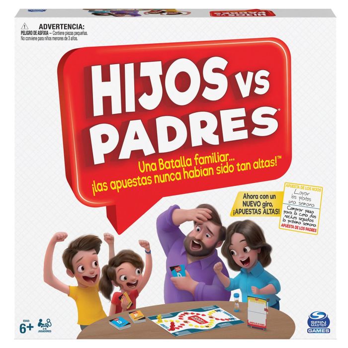 Spin Master 6065093 Juego de Mesa Hijos Contra Padres | Diversión Familiar con Preguntas y Desafíos | Ideal +6 Años | Idioma Español 0 Spin Master 6065093 Juego de Mesa Hijos Contra Padres | Diversión Familiar con Preguntas y Desafíos | Ideal +6 Años | Idioma Español 0