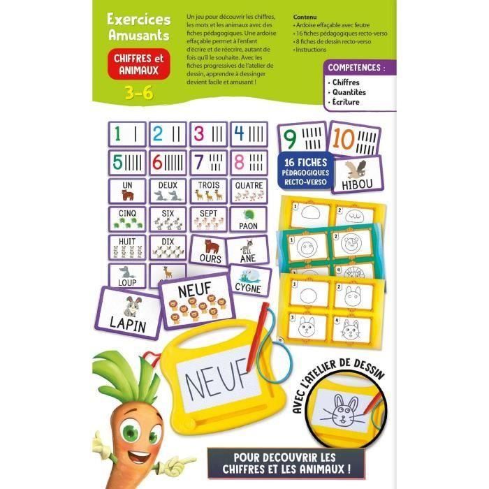 Cálculos - Mini pizarra mágica - CAROTINA - Aprender los números 3 Cálculos - Mini pizarra mágica - CAROTINA - Aprender los números 3