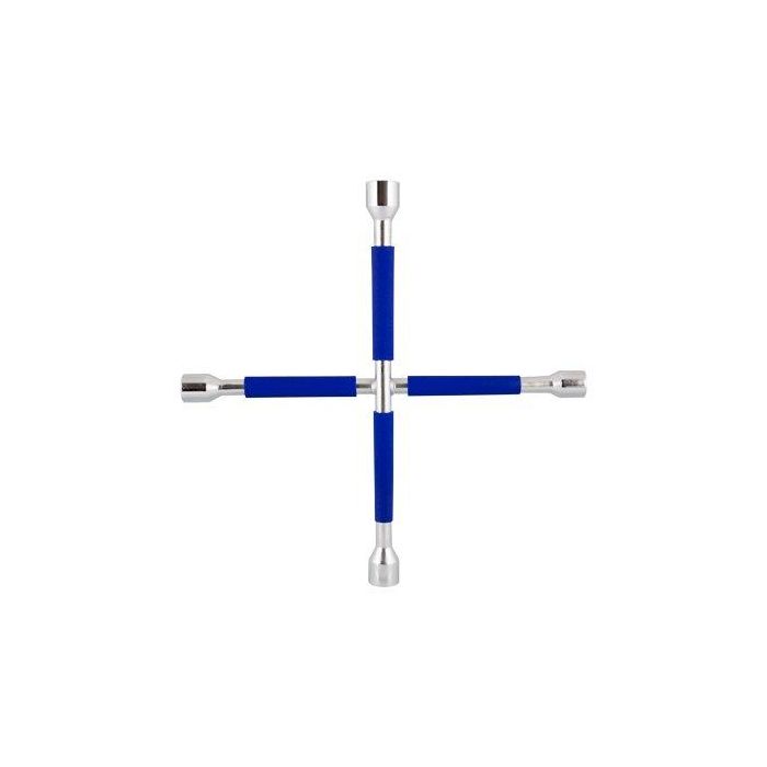 Good Year Cs10 GOD4012 Llave de Rueda Cruz Fija con recubrimiento antideslizante, medidas 17, 19, 22 mm y 13/16" 4