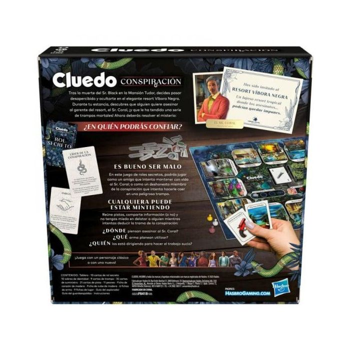 Hasbro Games Cluedo Conspiración F6418 Juego de Misterio para Detectives +14 Años 1