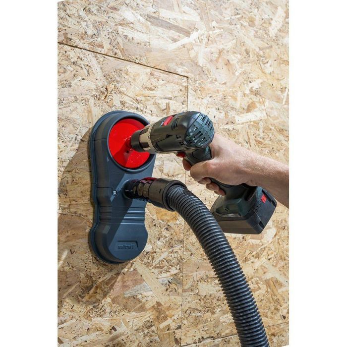 Wolfcraft Sistema de aspiración HSD 68/100 para trabajos sin polvo con sierras de corona y brocas 4