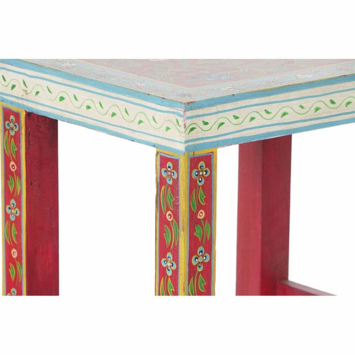 Mesita Auxiliar Indio DKD Home Decor Natural Multicolor 30 x 45 x 45 cm Set de 2 1 Mesita Auxiliar Indio DKD Home Decor Natural Multicolor 30 x 45 x 45 cm Set de 2 1