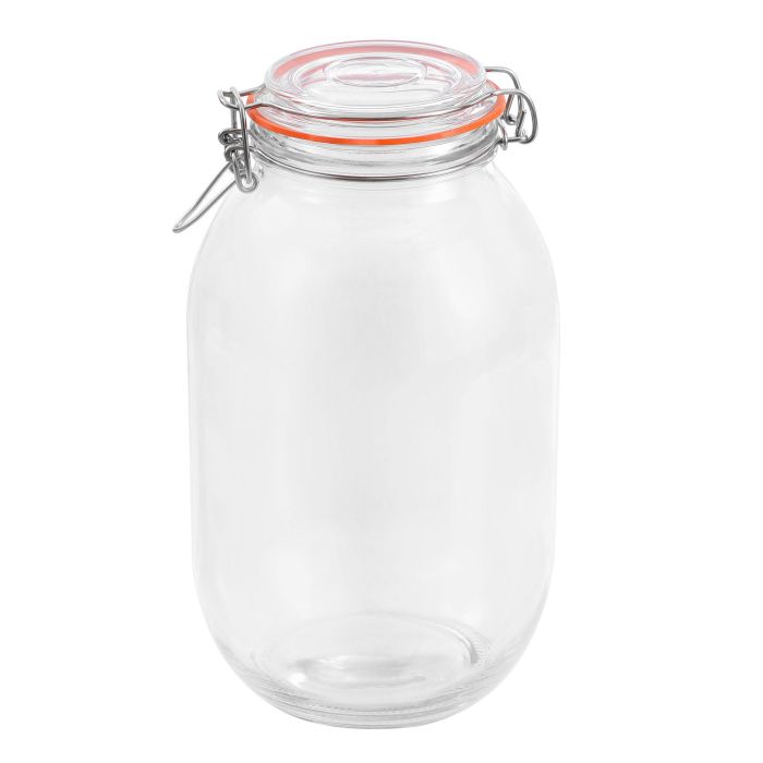 Tarro Hermético de Vidrio Clip 3000 ml - La Mediterranea (6 Unidades) 8 Tarro Hermético de Vidrio Clip 3000 ml - La Mediterranea (6 Unidades) 8