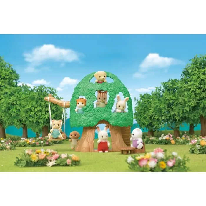 Sylvanian Families La Cabane et Bebé Ecurueil Roux Casa de Muñecas para Bebés 3