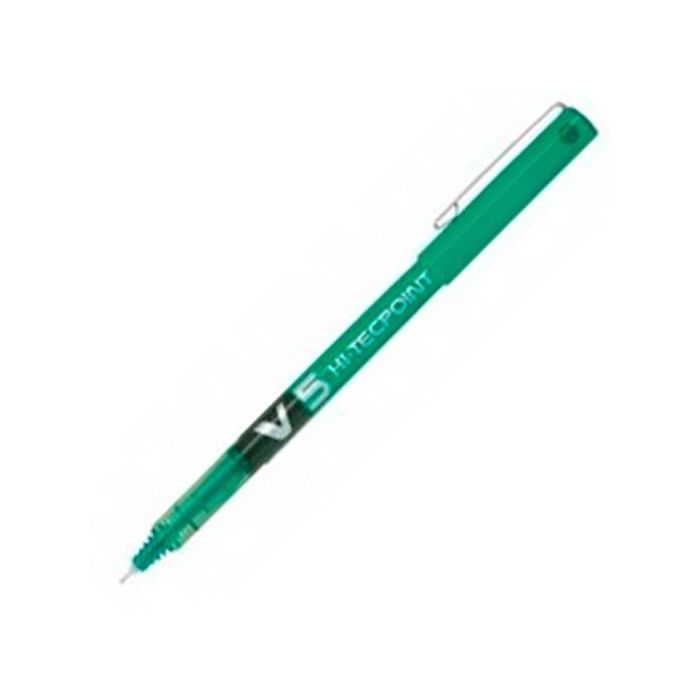 Pilot Roller Tinta Líquida V-5 Hi-Tecpoint 0.5 mm Verde con VSystem