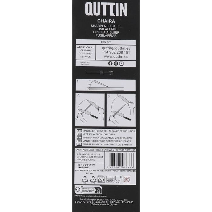 Chaira Professional Quttin 19.5 cm (12 Unidades) 4 Chaira Professional Quttin 19.5 cm (12 Unidades) 4
