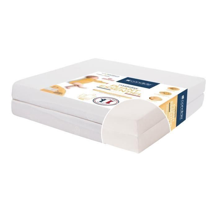 CANDIDE Colchón Plegable 2 Piezas Crudo - 60x120 cm 5 CANDIDE Colchón Plegable 2 Piezas Crudo - 60x120 cm 5