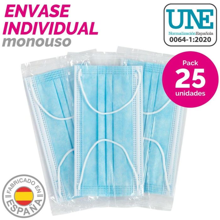 Caja de mascarillas higiénicas SensiKare 25 Piezas (12 Unidades) 4 Caja de mascarillas higiénicas SensiKare 25 Piezas (12 Unidades) 4