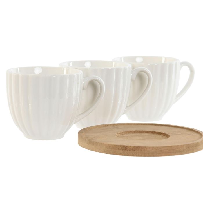 Cafe Basicos DKD Home Decor Blanco 6.2 x 5.7 x 8.5 cm Set de 6 1