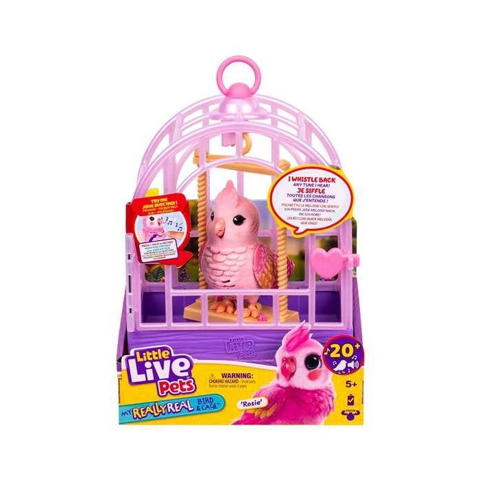 Little Live Pets Pájaro Parlanchín de pelaje suave y pico que se mueve