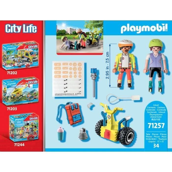 Pack rescate con balance racer playmobil city life starter 5