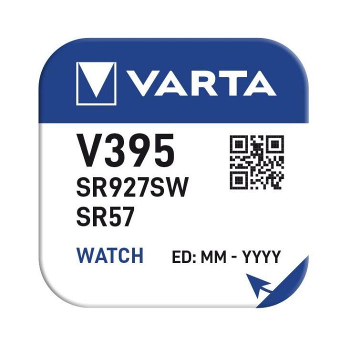 Varta Pila Botón Óxido de Plata 395101111 V395/SR57 38mAh 1Ud 2 Varta Pila Botón Óxido de Plata 395101111 V395/SR57 38mAh 1Ud 2