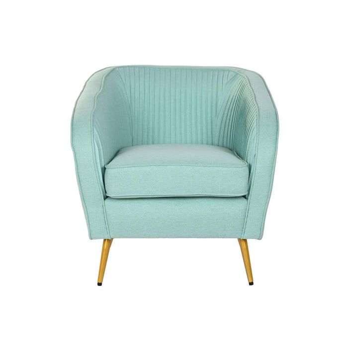 Sillon Scandi DKD Home Decor Verde Jade Dorado 68 x 73 x 70 cm 4