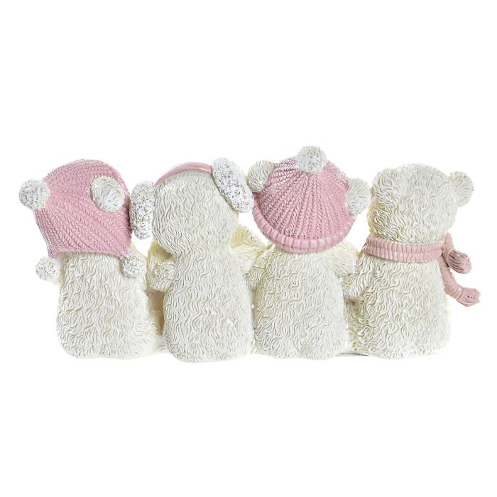 DKD Home Decor Figura Decorativa de Navidad Fantasía, diseño de Oso en Resina, Colores Rosa, Dorado y Crema - 5.5L x 15.5A x 7.5H cm 2 DKD Home Decor Figura Decorativa de Navidad Fantasía, diseño de Oso en Resina, Colores Rosa, Dorado y Crema - 5.5L x 15.5A x 7.5H cm 2