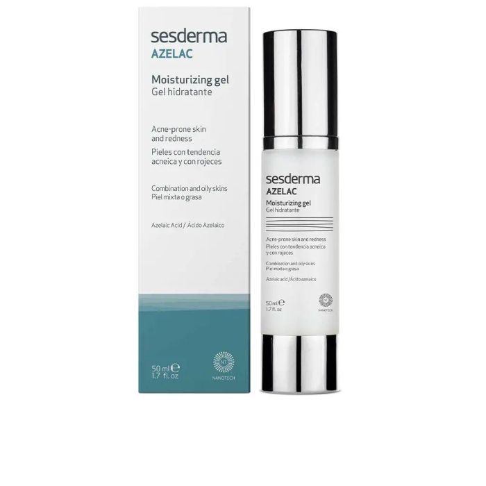 Sesderma AZELAC Gel Hidratante 50 ml, Gel Hidratante Corporal para Pieles con Enrojecimiento y Sensibles 1