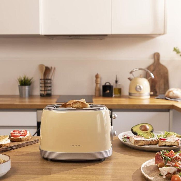 Cecotec Vintage 800 6 2 rebanada(s) 850 W Amarillo 1 Cecotec Vintage 800 6 2 rebanada(s) 850 W Amarillo 1