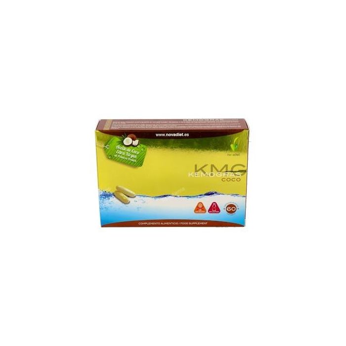 NOVADIET Aceite de Coco Extra Virgen Perlas 60 Ud. Control de Peso y Termogénesis con Triglicéridos Cadena Media