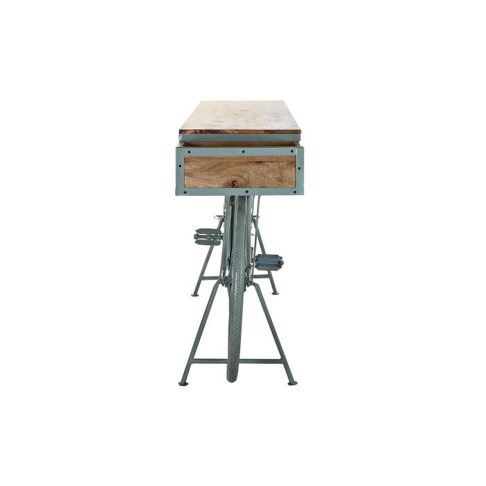 DKD Home Decor Consola Shabby Verde Menta Marron Claro Hierro Mango 40 x 91 x 195 cm 5