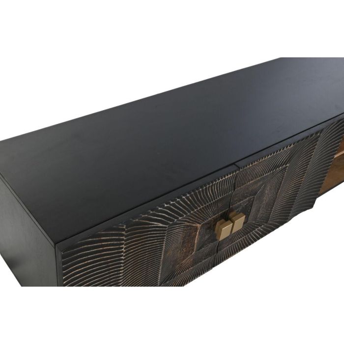 Mueble Tv Colonial DKD Home Decor Negro 40 x 50 x 160 cm 6 Mueble Tv Colonial DKD Home Decor Negro 40 x 50 x 160 cm 6