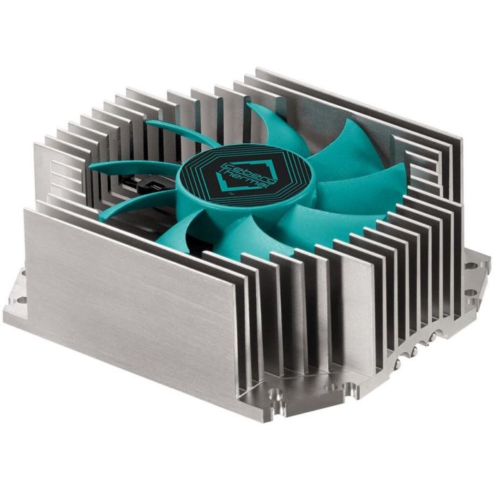 Iceberg Thermal IceFLOE T65 - Enfriador de CPU AM4/AM5/Intel 65W, Ventilador 8cm Acero Inoxidable