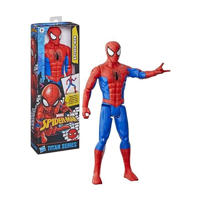 Hasbro Figura Titán Spider Man con 30 cm y 9 Puntos de Articulación 1