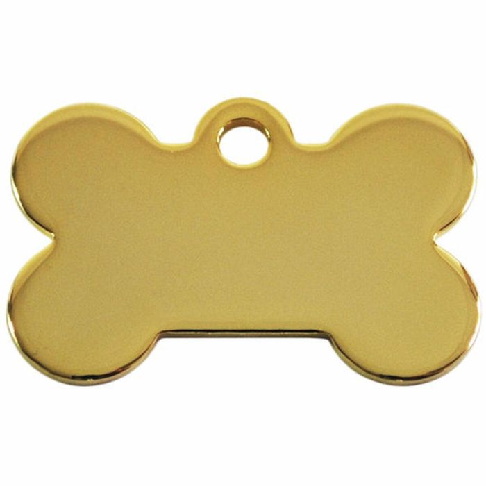 Placa identificativa para collar Imarc Bone Dorado 1
