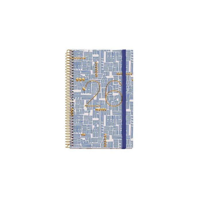 Agenda Anual (2026) Miquelrius Grafica Espiral Tapa Extra Con Goma Activa 117X182 S/V Trazos