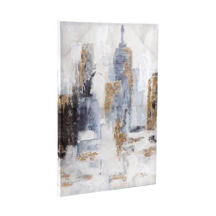 DKD Home Decor Cuadro Multicolor Lienzo MDF New York 90 x 60 x 3 cm (2 Unidades) 1