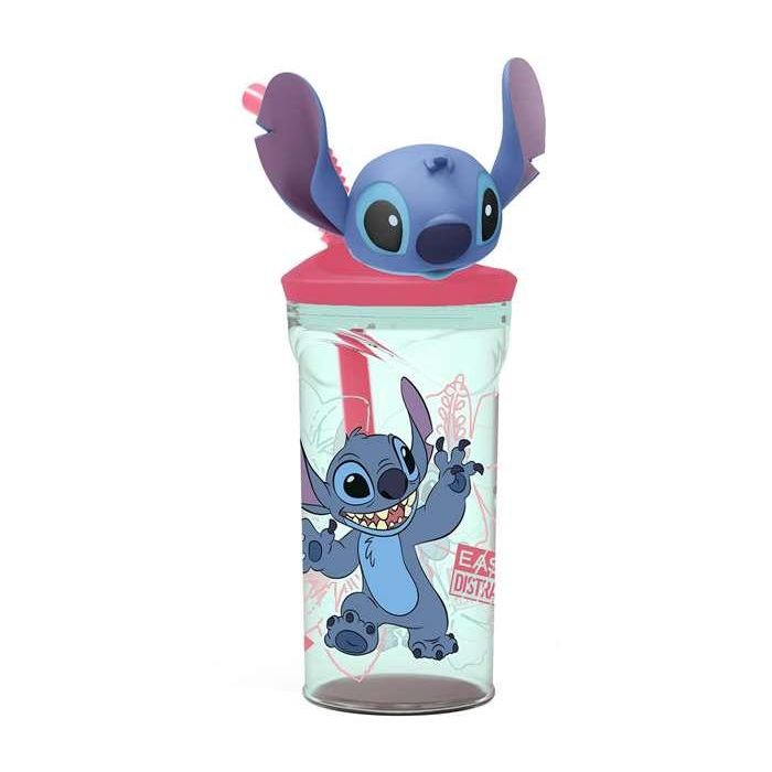 Stor Vaso con figura 3D Stitch Flowers 360 ml. Modelos Surtidos