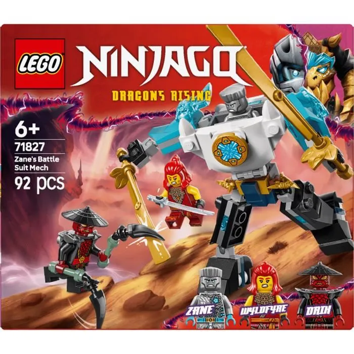 Lego 71827 Armadura Superrobótica de Zane NINJAGO, Juego de Rol Ninja para Niños de 6 Años en Adelante 5