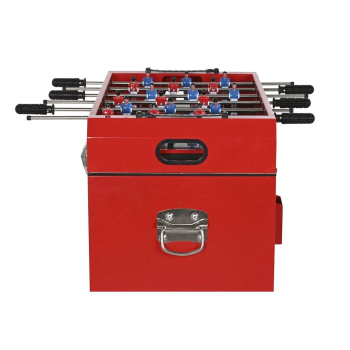 DKD Home Decor Nevera Rojo Negro Metal 71 x 62 x 85 cm