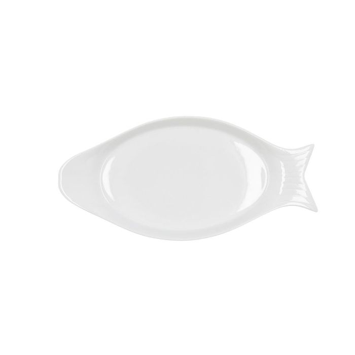 Quid Fuente de Servicio Pez Porcelana Gastro Blanca Brillo 32.5x15.5x2.5 cm, Apta Lavavajillas y Microondas, Set de 6 Unidades 0 Quid Fuente de Servicio Pez Porcelana Gastro Blanca Brillo 32.5x15.5x2.5 cm, Apta Lavavajillas y Microondas, Set de 6 Unidades 0