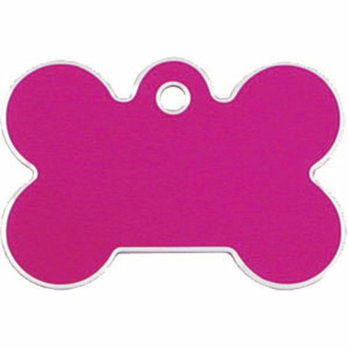 Placa identificativa para collar Imarc Bone Rosa 1