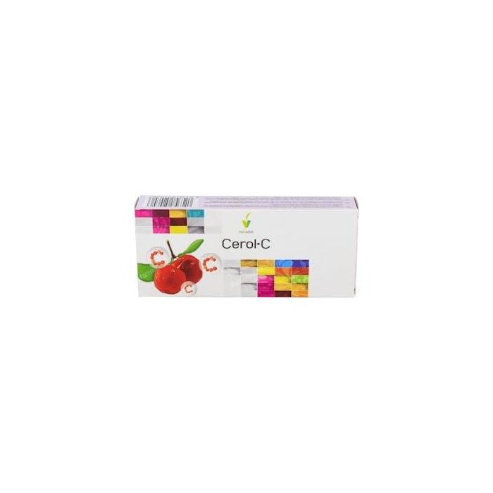 NOVADIET Cerol-C 30 Comprimidos. Suplemento de Vitamina C de Acerola para el Sistema Inmunológico