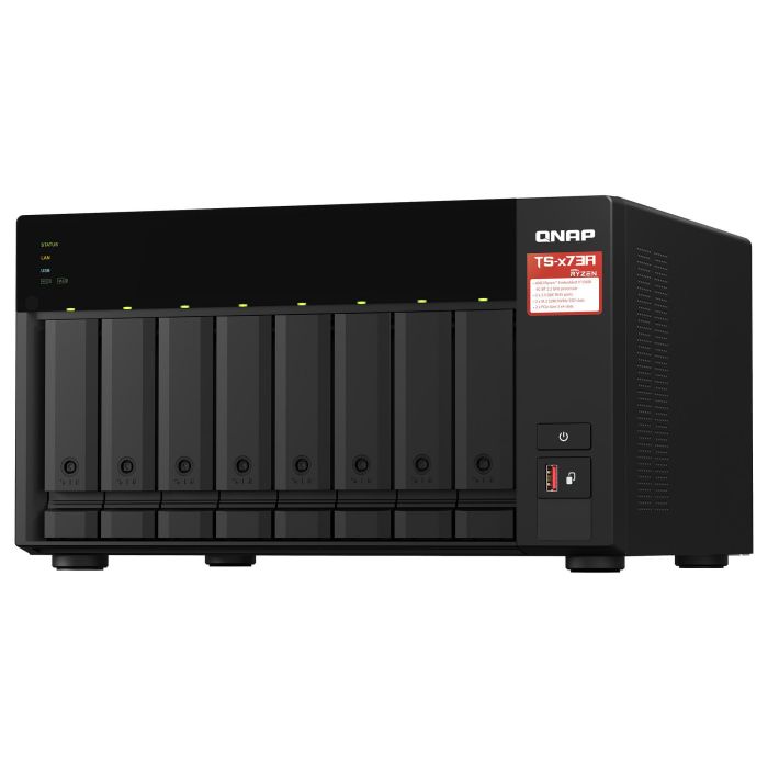QNAP NAS TS-873A-8G Torre 8 Bahías 3.5"-2.5" 8GB DDR4 AMD Ryzen V1500B QNAP NAS TS-873A-8G Torre 8 Bahías 3.5"-2.5" 8GB DDR4 AMD Ryzen V1500B