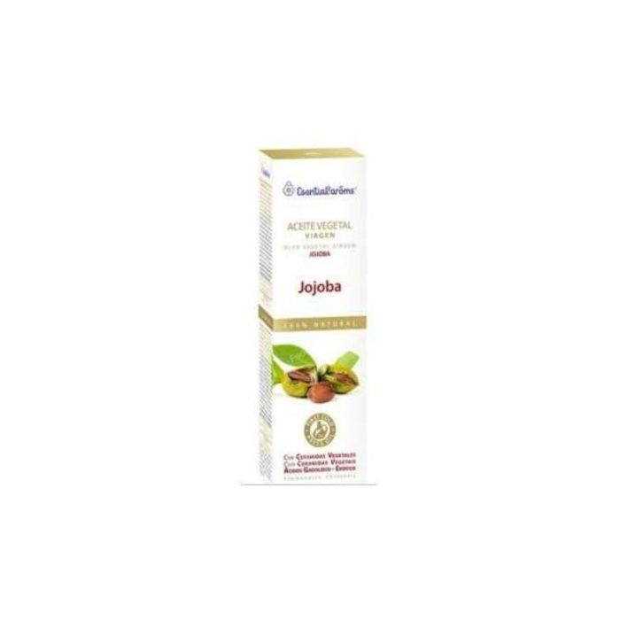 ESENTIAL AROMS Aceite Jojoba virgen primera presión en frío 100ml. Equilibrante para piel y cabello