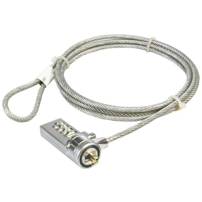 Logilink Cable antirrobo para portátil con combinación de 4 cifras, 1.50 metros, acero 2 Logilink Cable antirrobo para portátil con combinación de 4 cifras, 1.50 metros, acero 2
