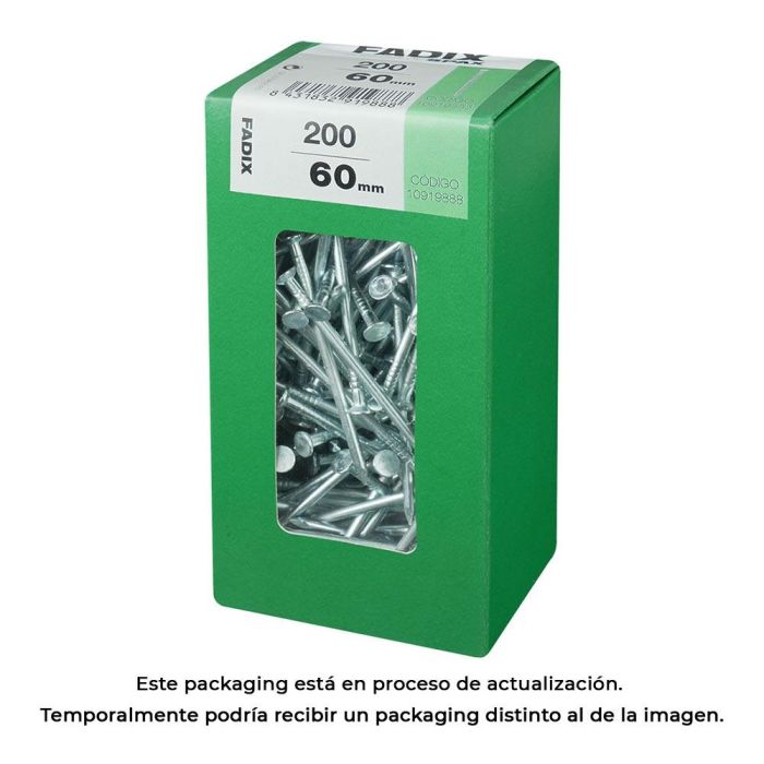 Fadix Clavo CP Acero 2,7x60mm - Caja l con 200 Unidades