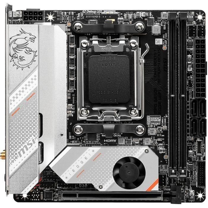 MSI Placa Base MPG B650I Edge WiFi, Socket AM5, Chipset AMD B650, DDR5, Mini-ITX 1