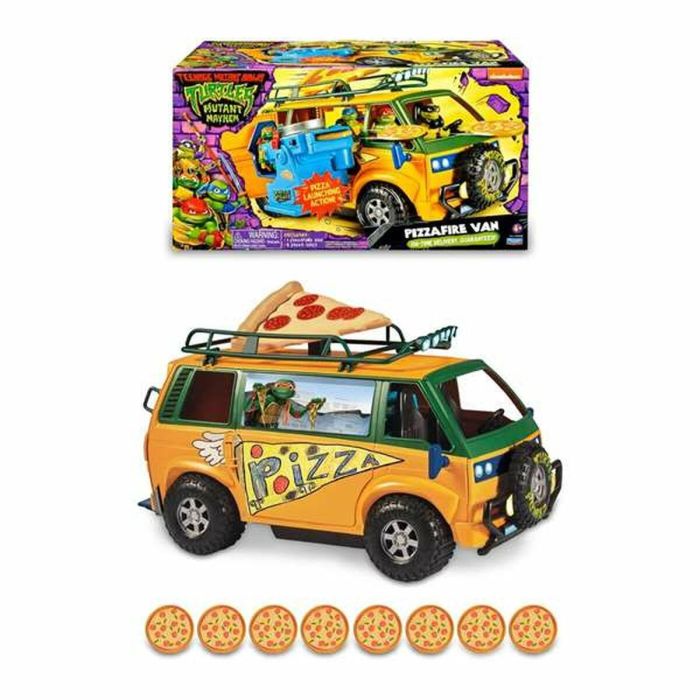 Vehiculo pizza van tortugas ninja. la furgoneta! espacio para 4 tortugas. aprieta la piza y lanzala!38x20 cm 2 Vehiculo pizza van tortugas ninja. la furgoneta! espacio para 4 tortugas. aprieta la piza y lanzala!38x20 cm 2