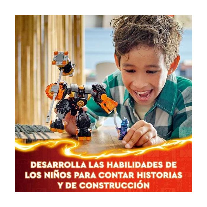 Juego de construccion meca elemental de la tierra de cole lego ninjago 16